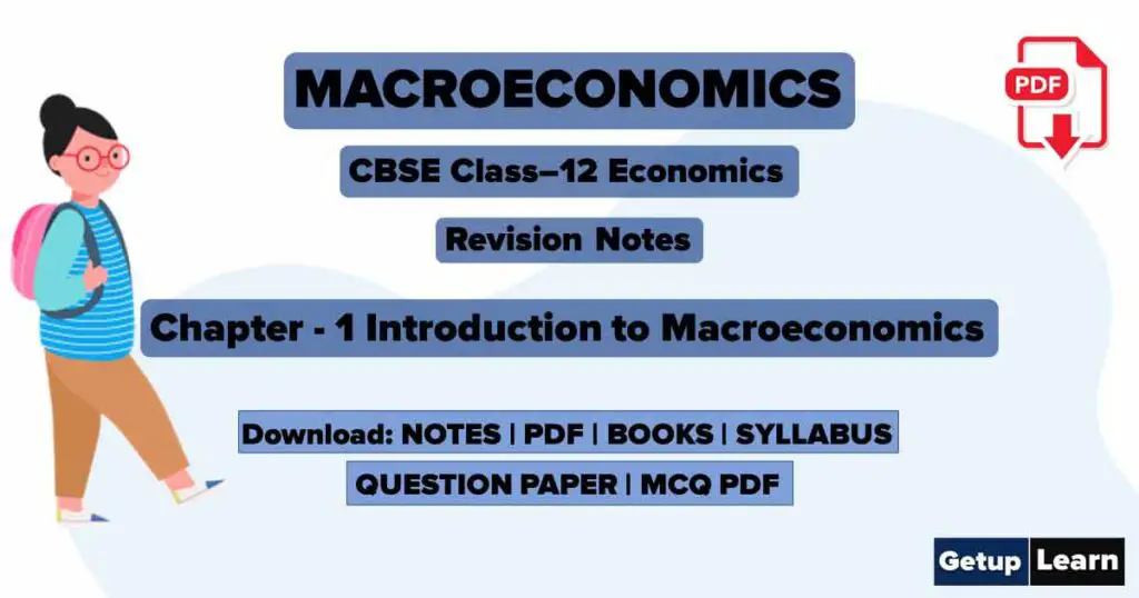 Introduction to Macroeconomics Class 12
