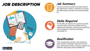 Read more about the article Job Description: Definitions, Components, Job Specification, Writing Job Description