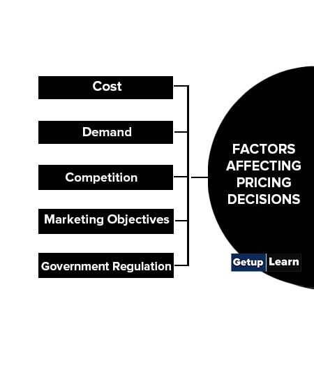Factors Affecting Pricing Decisions