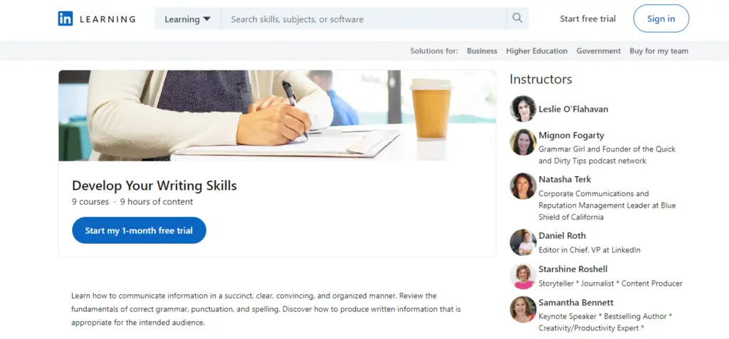 English Grammar Course By Linkedin Learning