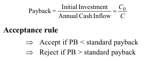 Payback Period (PB)